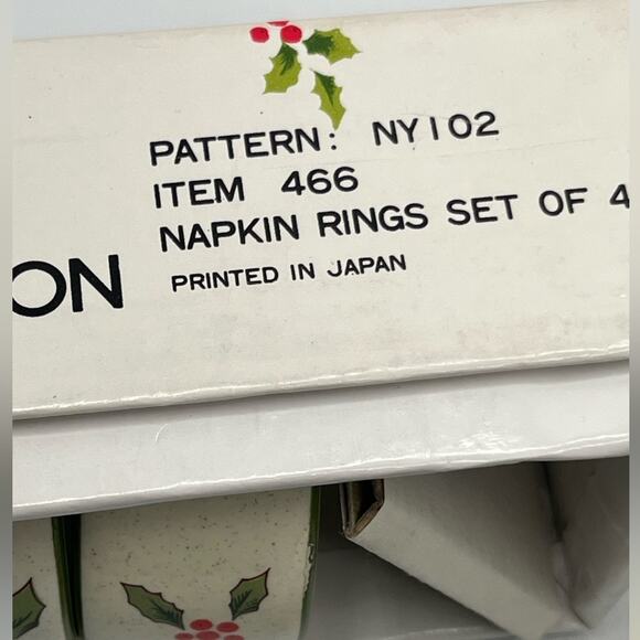 NWT Vintage napkin rings by Studio Nova, 2 sets of 4 - Picture 6 of 7
